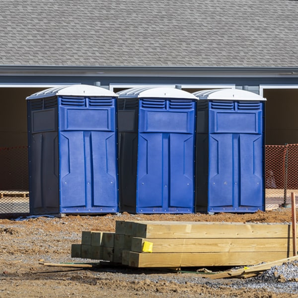 are there any restrictions on where i can place the porta potties during my rental period in Warsaw